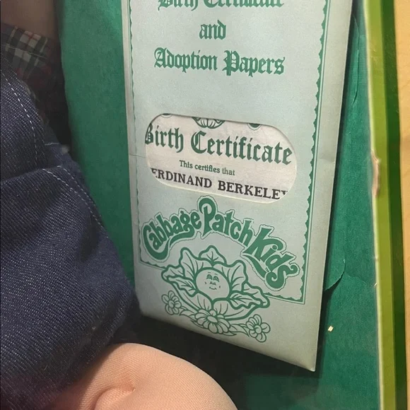 1985 Cabbage Patch Kids Doll with Denim Outfit - Picture 2 of 4